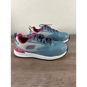 Skechers Pending Women's Comp Toe Work Shoe Size 6.5 EU 36.5‎ EUC